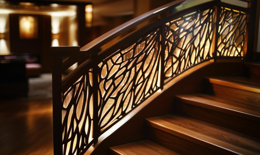 Transformer votre intérieur avec un escalier design doté d’un garde-corps